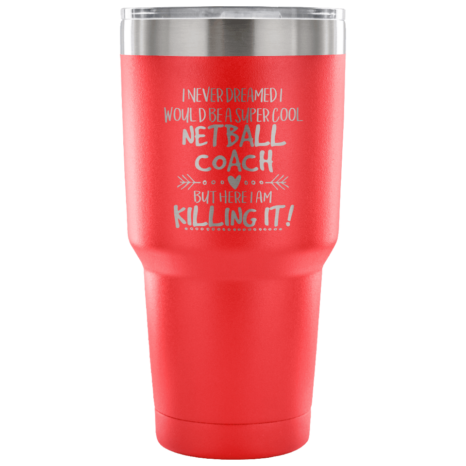 Netball Coach Travel Coffee Mug