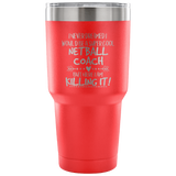 Netball Coach Travel Coffee Mug