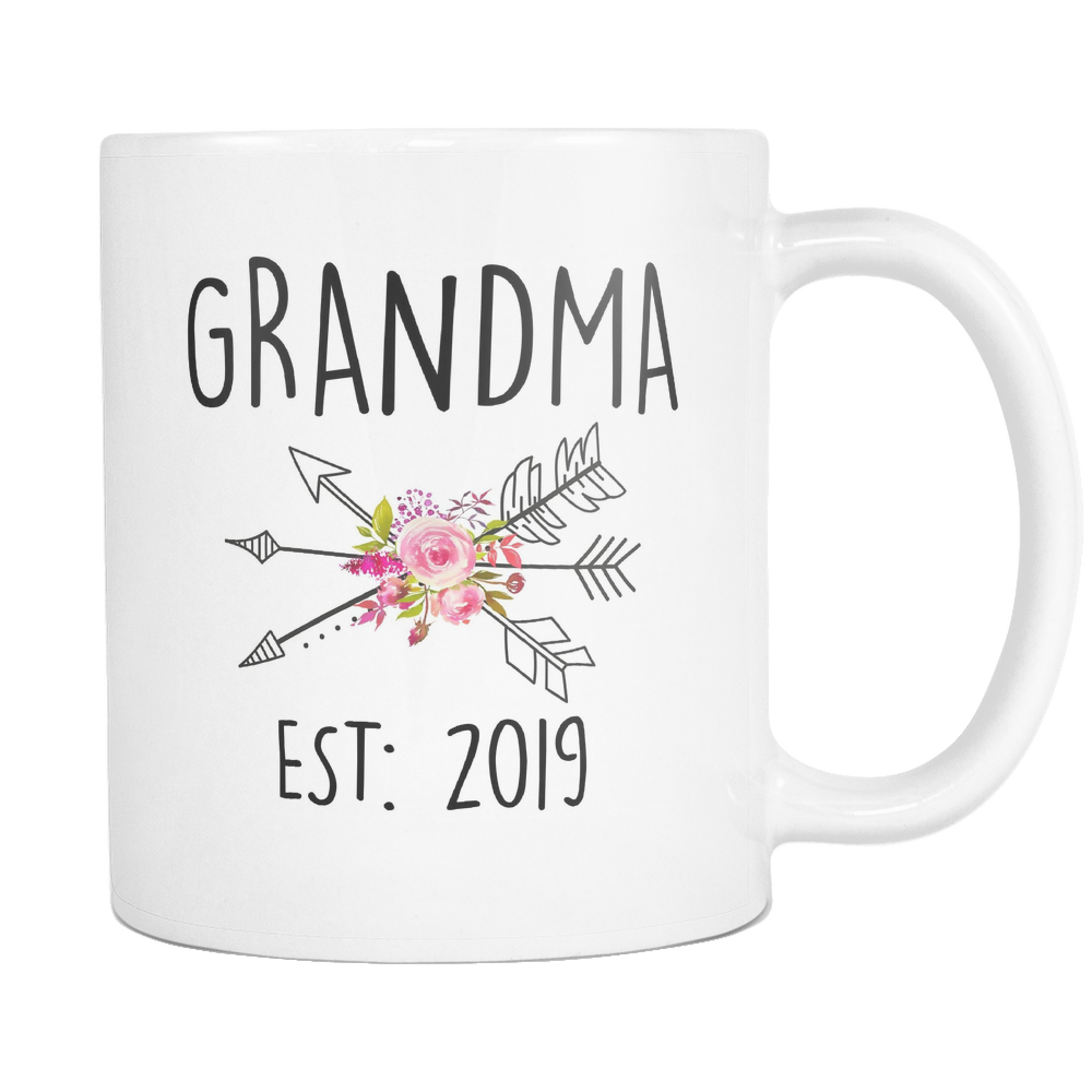 Grandma 2019 Set with Rose Arrows Coffee Mug