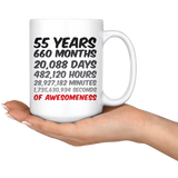 55th Birthday or Anniversary Mug