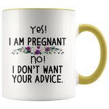 Yes, I Am Pregnant Accent Mug