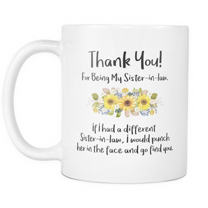 Sister In Law Sunflower Mug