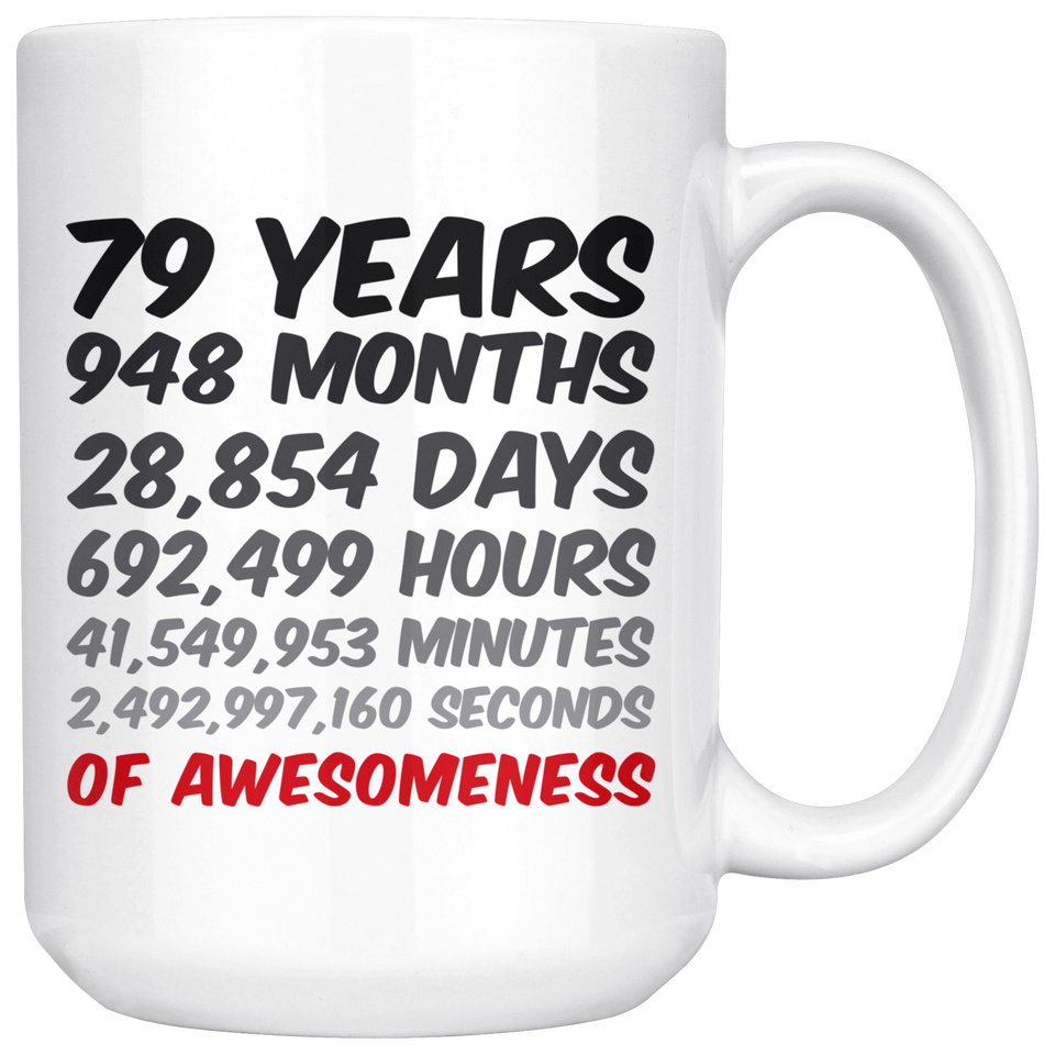 79th Birthday or Anniversary Mug