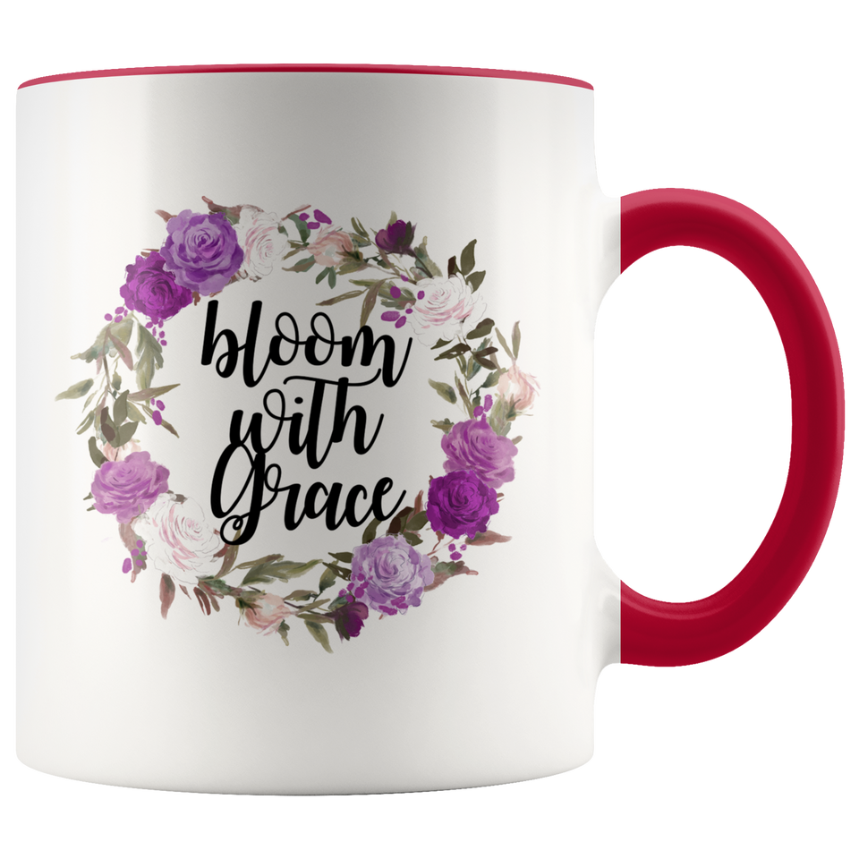 Bloom With Grace Accent Mug