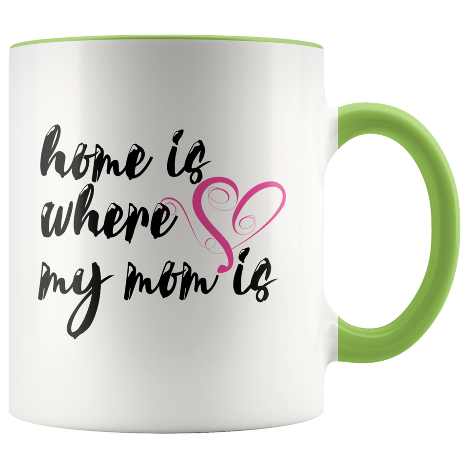 Home is Where my Mom Is Accent Mug