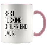 Best Fucking Girlfriend Ever Accent Mug