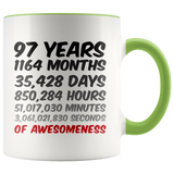 97 Years Birthday Mug Accent
