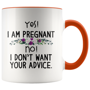 Yes, I Am Pregnant Accent Mug