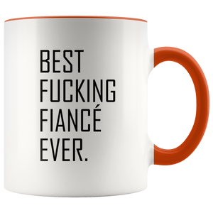 Best Fucking Fiance Ever Accent Mug