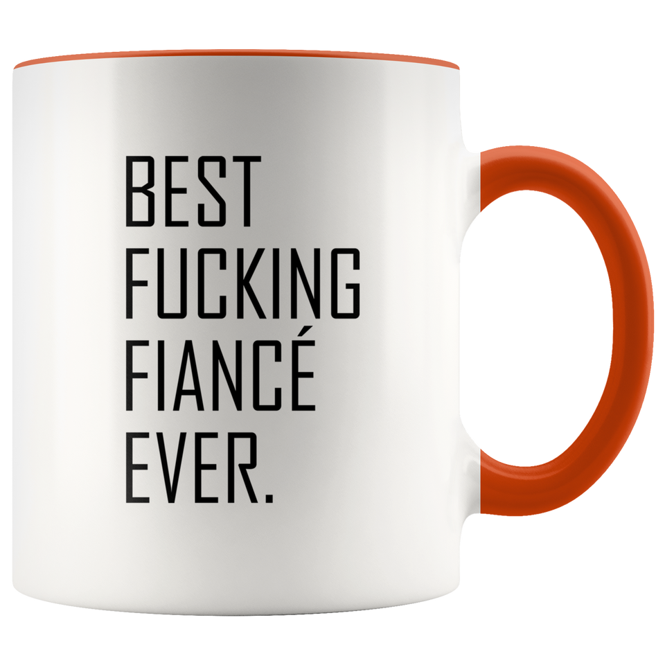 Best Fucking Fiance Ever Accent Mug