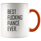 Best Fucking Fiance Ever Accent Mug