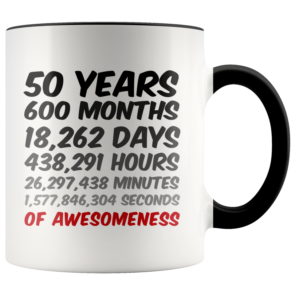 50th Birthday Mug 50 Years of Awesomeness